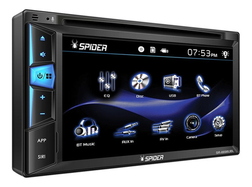 Reproductor Cd, Mp3, Bt Pantalla Táctil 6.2 Inch Sr-6698ubl