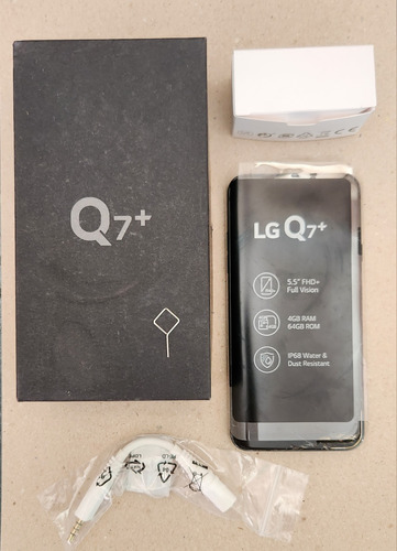 Smartphone LG Q7+ 128gbfone De Ouvido + Adaptador De Tv LG