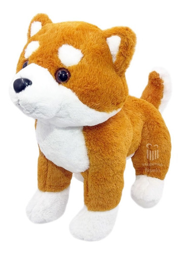 Bicho De Pelucia Cachorro Shiba Inu 33cm Decoração Nicho