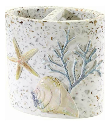 Avanti Linens Coastal Terrazzo Soporte Para Cepillos De