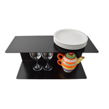 Estante De Chapa Cocina 50cm Ancho X23x19 Negro