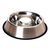 Comedero Come Lento Perro Acero Inox Antivuelco 25 Cm Xchico