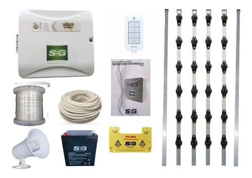 Kit Cerco Electrico Para 30 Metros Seg Advance Con Postes