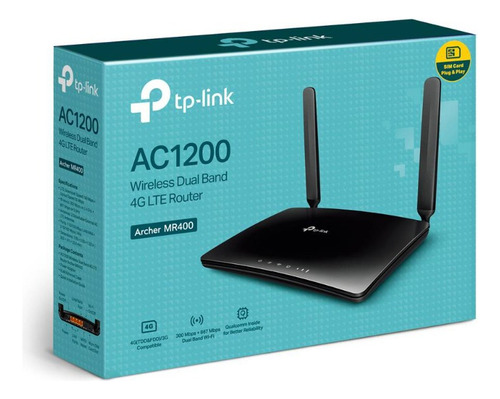 Router 4g Lte Inalámbrico Tplink Ac1200 Archer Mr400