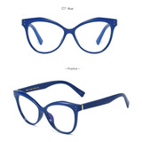 Lentes Cat Eye 92113c7bl Filtro Antiluz Azul Computadora 