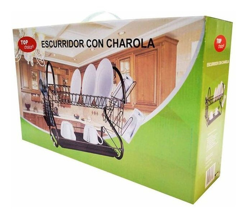 Escurridor De Trastes Acero Inoxidable Organizador 2 Niveles