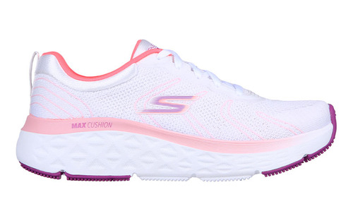 Tenis Running Skechers Max Cushion Delta - Blanco-rosa