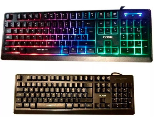 Teclado Gamer Noganet Con Retroiluminacion Led