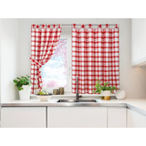 Juego De Cortinas Para Cocina Escocesa Jean Cartier