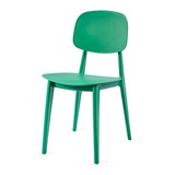 Silla Bunny Verde - Silla Plastica  Apilable - Tulip Eames