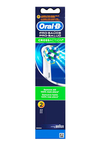 Repuesto Oral B Cepillo Dental Electrico Cross Blister X 2