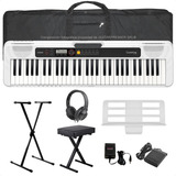 Organo Teclado Casio Ct-s200 5/8 Funda Pedal Pie Banco Auris