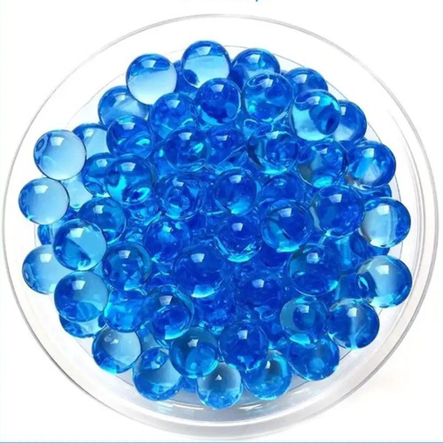 20.000 Bolinhas De Gel Arminha Brinquedo Orbeez Decoração Cor Azul