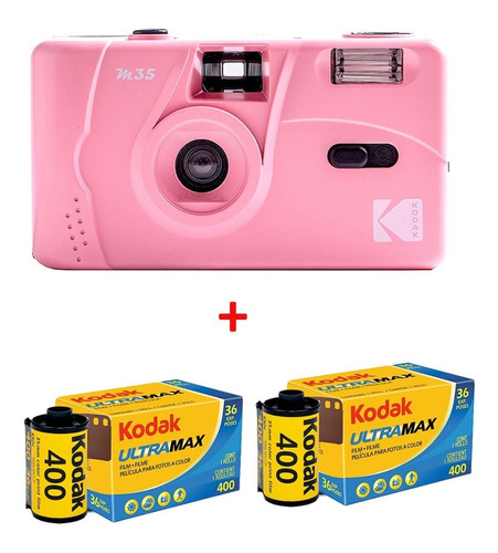 Película Rosa Para Cámara Kodak M35 135, Agregue 2 Rollos De