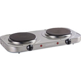 Fogão Cooktop Elétrico Portátil Mesa 2 Bocas Aço Inox 127v