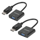 Femoro Adaptador Displayport A Vga, Paquete De 2 Unidades, .