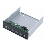 Panel Frontal Ashata Usb, Interfaz De 19 Pines A 6 (4 X Usb3