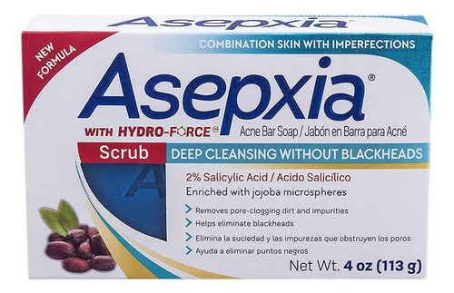 Asepxia Exfoliante En Barra Limpiadora 3.53 Oz (100 G), 4.0.