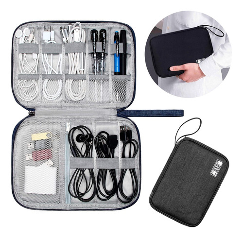 Estuche Organizador Neceser Cables Porta Accesorios Viajes