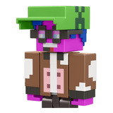 Juguete Minecraft Figura Morada Con Accesorios