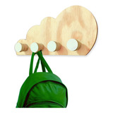 Perchero Infantil De Pared Nube