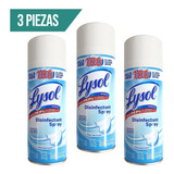 3 Pz- Lysol Spray Desinfectante Elimina Virus, Gérmenes 354g