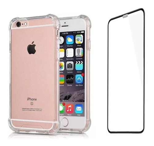 Carcasa Transparente + Lamina Para iPhone 6/6s/6plus/6s Plus