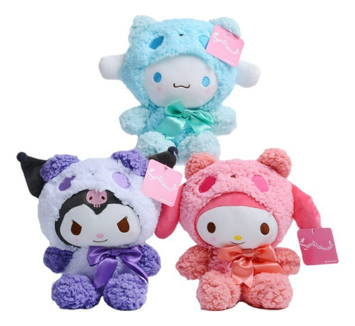 Muñeco De Peluches Felpa Kuromi My Melody Rollo Canela 25cm