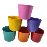 Jogo 20 Vaso Flores Plantas Jardim Vasinho Simples 1 Litro