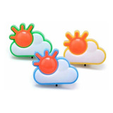 Luz De Noche Velador De Pared Enchufe Infantil Led Sol