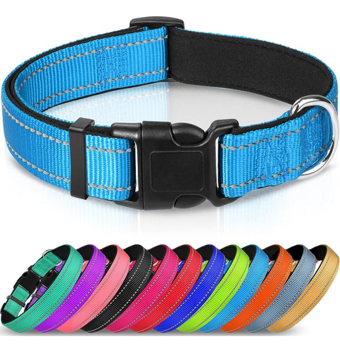 Collar Reflectante Ajustable Para Perros Grandes