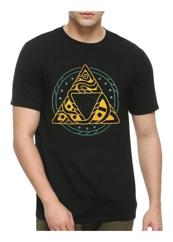 Polera Unisex Zelda Legend Logo Triangulo Algodon Estampado