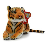 Peluche Tigre Marron Echado 24cm - Orig. Phi Phi Toys