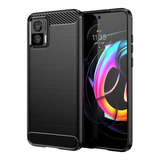 Funda Tpu Antigolpe Fiber Carbon Para Moto Edge 30 Neo