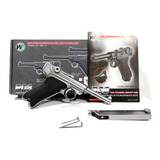 Pistola Airsoft Lugger Cromada Corta Full Metal We