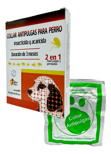 Collar Antipulgas Para Perro Insecticida Sabra Pharma 65 Cm 