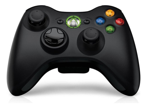 Controle Original Microsoft Joystick Sem Fio Xbox 360 Preto