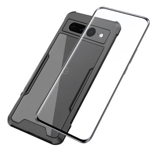 Funda For Google Pixel 7a Suave Marco Tener Vidrio Membrana