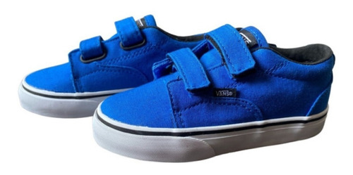 Vans Kress V Canvas Blue Black White Vn0qfz8is Niños