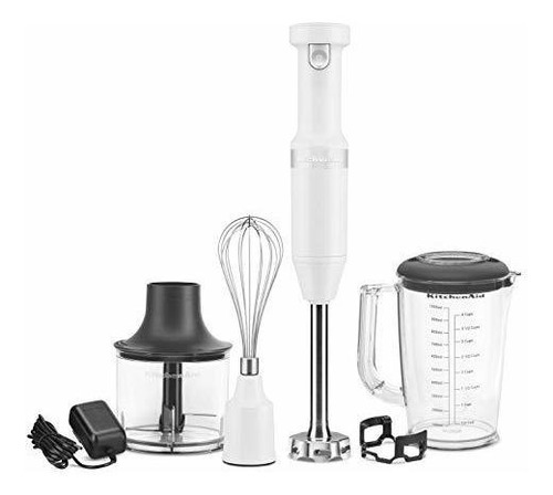 Kitchenaid Khbbv83wh Batidora De Mano Inalámbrica De Velocid