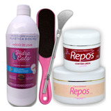 Kit Hidracalo Esfoliante Ureia Repos P/ Plástica Spa Dos Pés