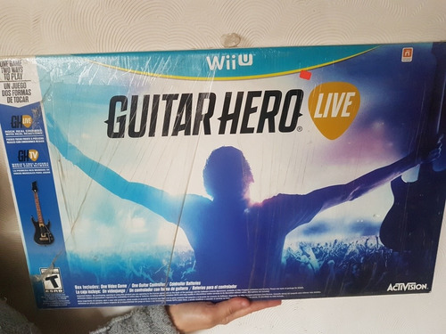 Guitarra Guitar Hero Live Wii U Con Videojuegos Fisico