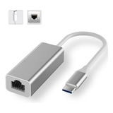 Adaptador De Red De Usb C A Rj45 Ethernet 1000mbps Entrada C