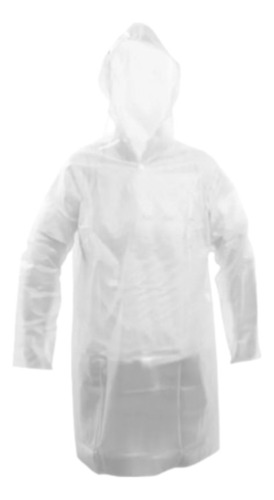 Kit 50 Capas De Chuva Descartável Transparente Unisex