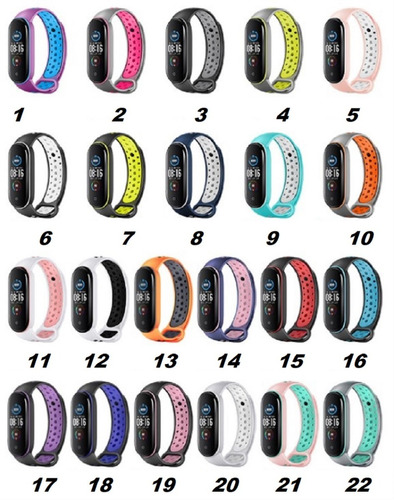 Pack 4 Correas Para Xiaomi Mi Band 5 Silicon Deportiva Sport