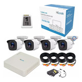 Kit Circuito Cerrado 4 Cámaras Hd 1 Mp Cctv Hikvision 1 Tb