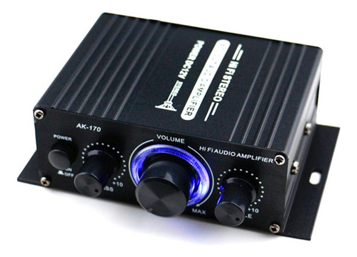 Ak170 12v Mini Amplificador De Potencia De Audio Digital Rec