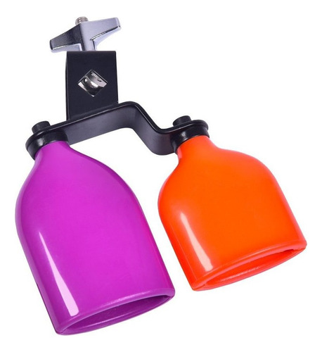 Tambor Percussion Cencerro Doble Montado Bell Two-colors