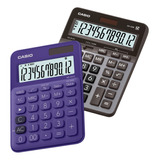 2 Calculadoras De Escritorio Casio Gx-120b + Ms-20uc Colores