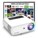 Proyector Hopvision Native 1080p Full Hd, Proyector De Pelíc